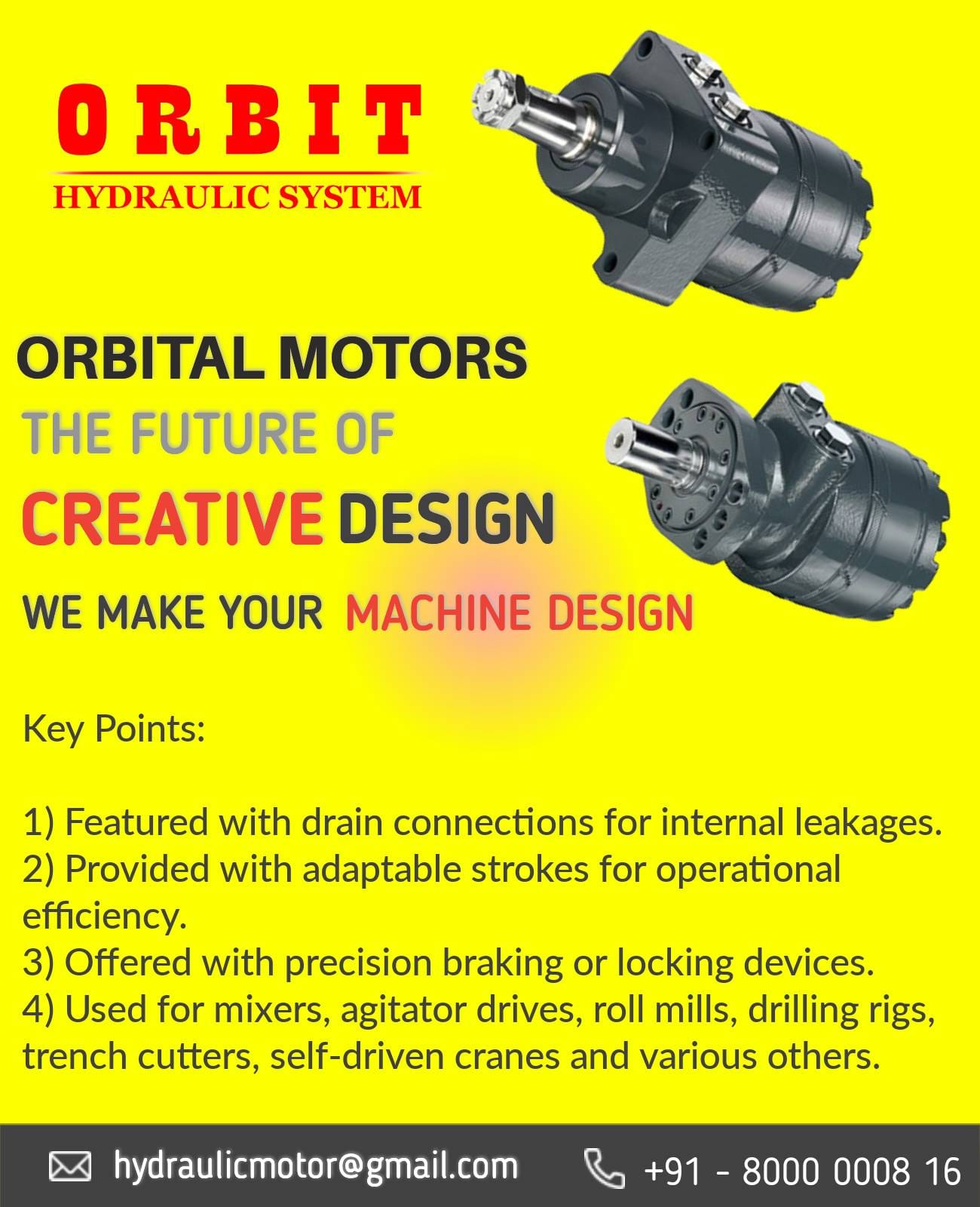 White Motor Impro Hydraulic Motor in India DS-315 White Hydraulic Motor In Ahmedabad Mumbai Pune Chennai Bangalore Jaipur Delhi Kolkata Vasai Thane Coimbatore India